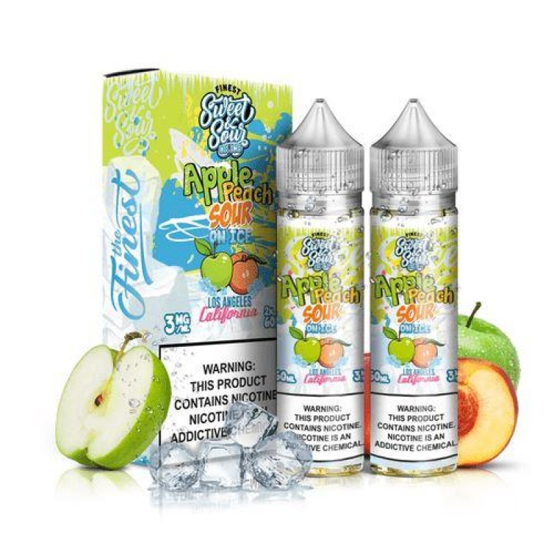 Apple Peach Sour On Ice by Finest Sweet & Sour 120ml