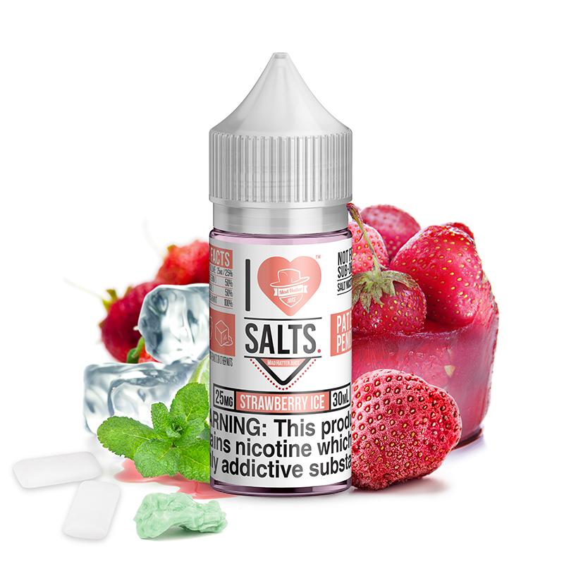 Strawberry Ice Salt by Mad Hatter EJuice 30ml